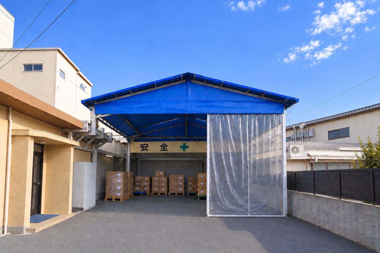 本社工場の外観